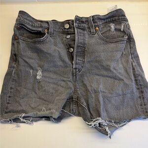 Levi’s High-Rise Cutoff Denim Shorts – Women’s 29